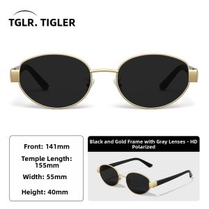 DIGELE | Antique Style UV Protection Sunglasses Oval