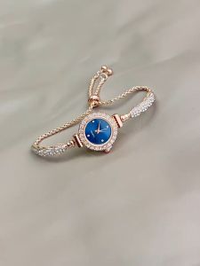 Jam Tangan Tali Serut Diamond Permata Asli Tahan Air Analog Quartz Premium Original Aksesoris Arloji Woman Watches Fashion Trendi Korean Style New Model Terbaru Cewek Kondangan Simpel Elegan Mewah Bercahaya StainlessSteel Tahan Karat -JWT-15