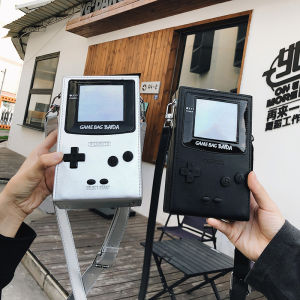 Street Style Mens Crossbody Bag Quirky Personality Design Box Shape Single Shoulder Satchel Casual Fashion PU Leather Bag