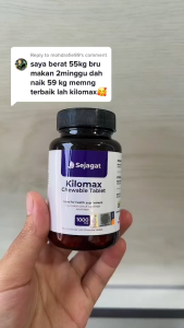 Sejagat Kilomax Chewable Tablet 100g - Enhances Metabolism - Increases Body Weight Ideal For Weight Gain