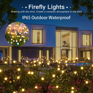 Solar Firefly Light Outdoor Solar Lighting 6 LED Waterproof Garden Decoration Landscape Solar Light for Outdoor Gardening