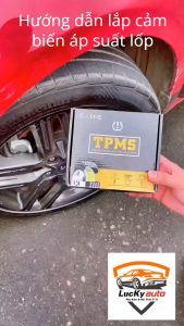 Cảm biến áp suất lốp ô tô TPMS màn hình led màu sử dụng bằng năng lượng mặt trời hoặc cắm nguồn {Bảo hành 12 tháng}