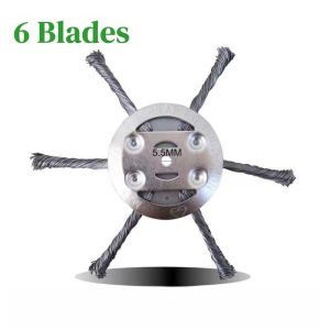 6 Inch Steel Wire Wheel Grass Trimmer Head Lawn Mower Null Brush Cutter Brushcutter Garden Tools Bird Feeding Station Support