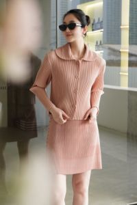 Miyake Pleated casual style commuting small suit jacket #8762