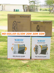 MODI ไฟเส้น ไฟริบบิ้น โซล่าเซลล์ ไฟพลังงานแสงอาทิตย์ ยาว10M20M30M50M ระบบสว่างค้าง กันน้ำIP65 ตกแต่งต้นไม้และสวน รั้วบ้าน ไฟภายนอกอาคาร
