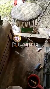 Pengocok Adonan Kue Martabak Stainless Stell Anti Karat Model Kotak - Mata Bor Mixer Multifungsi UK 60cm