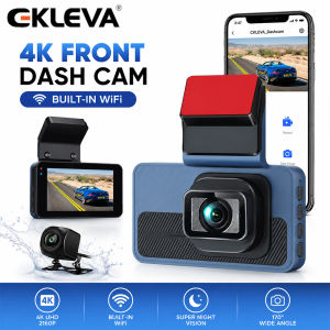 EKLEVA 4K WIFI Hidden Dashcam Car Camera 3840P front rear dual lensNight Vision Recording Auto DVR Loop Dash Recorder Vehicle Accessories