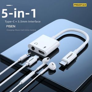 PISEN | Multipurpose Audio and Charging Adapter for 3.5mm and Type-C Devices