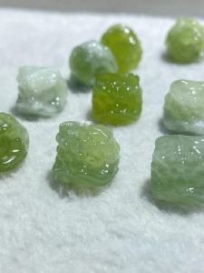 Handmade Carved Natural Souterrain Pendant DIY Accessories Steamed Buns And Wealth Charms Crystal Semi-Precious Stones Pendants