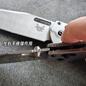 Fangya Fang Quick Opening Speed Dial Buckle Finger Ring Button Compatible with Spider Spyderco a Folding Knife and Other round Hole Blade