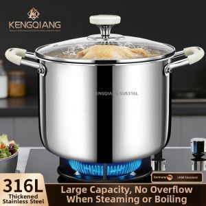 RONGCHUAN | Food-grade 316L Stainless Steel Stockpot Deep