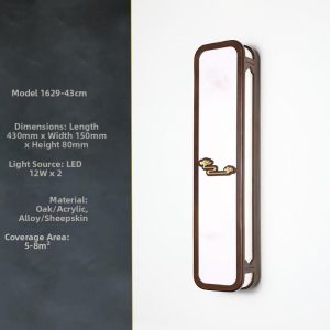MEISITEKEKE | Modern Chinese Style Solid Wood Wall Light