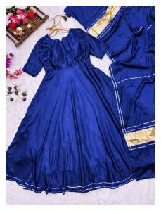 Anarkali Gown with Dupatta (S to 5XL Length 50" Sleeve 13")