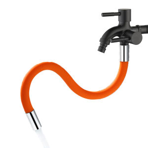 หัวก๊อกน้ำสายยาว 360 องศาซิลิโคน สำหรับห้องครัว ท่อยาว ท่อต่อ ฟิลเตอร์ โฟม