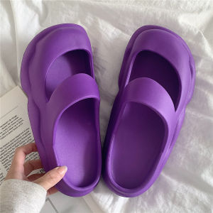 Womens Summer EVA Soft Bottom Anti-Slip Two-Way Wear Nurse Shoes Comfortable Casual Outdoor Mary Janes Clog Sandals