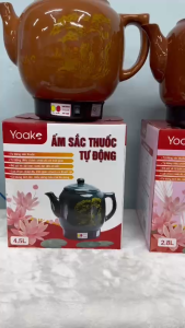 Ấm sắc thuốc Yoake YK-ST245-45 lit gốm sứ Bát Tràng  tự ngắt  gia nhiệt nhanh ủ nóng