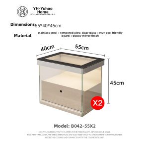 Minimalist Bedside Cabinet with Lock