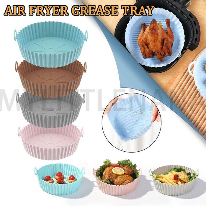 7" Air Fryer Reusable Silicone Liners For Air Fryer Steamer Microwave ...