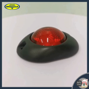 ไฟสัญญาณ LED สีแดง กลม ไฟตกแต่ง ไฟสัญญาณ สีแดง ไฟติดข้างรถ 9-36V ปลายสายเปลือย ตราเพชร ไดมอนด์ Diamond (01-207)