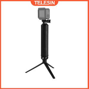 TELESIN Waterproof Selfie Stick Tripod Floating Hand Grip 3 Way Arm Monopod Pole for GoPro 12 11 10 9 8 7 6 Insta360 Osmo Action