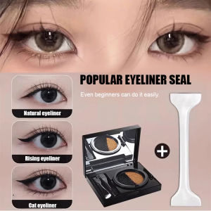 Long-Lasting Waterproof Double-Headed Eyeliner Stamp Pen Smudge-Proof Beginner-Friendly One-Stroke Application Eye Makeup Tool