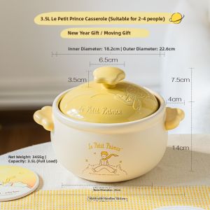 SHUEHO | Durable High Temperature Safe Cooking Pot for Soups and Stews Suitable for Gas Stoves
