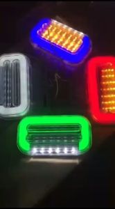 Combo 4 đèn sườn xe tải nháy chữ C. Điện 12v và 24v