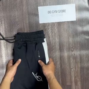 Quần dài soc thể thao nam logo VQ thêu thun poly co giãn 4 chiều QVQDSX1
