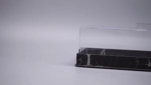 1 Pc Cake Display Box Acrylic Cake Stand with Lid Reusable Cheesecake Boxes Rectangle Cupcake Platter for Bakery Party Wedding