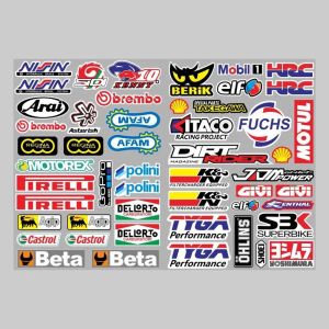 YATRN Motorcycle Accessories Dirt Bike Car Stickers Scooter Stickers Waterproof Bike Helmet Sticker Motorcycle Stickers Motorcycle Side Strip Modified Stickers Motorcycle Decals