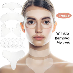 YOOKIILYE Reusable Silicone Wrinkle Removal Sticker Face Forehead Neck Eye Sticker Anti Rimpel Pads Face Lifting Skin Care Patch