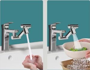 Đầu Nối Vòi Nước Thông Minh Xoay 1440 độ Đầu Vòi Phun Nước Tăng Áp 2 Chế Độ Nước