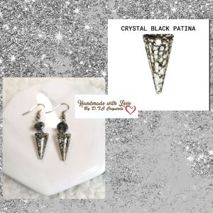[D.T.C Crystals] Limited Edition Earrings with Swarovski Spike Pendant Crystals