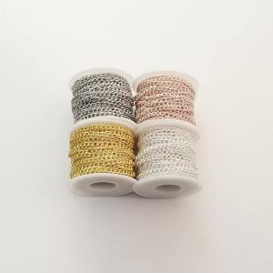 10yards/lot Metal Iron Encryption Link Chain O Shape Chain For Jewelry Making DIY Fashion Necklace Bracelet Crafts Chain