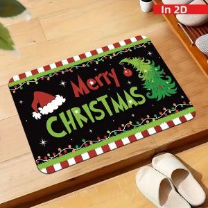 Tấm Thảm Cửa Giáng Sinh 2026 Thảm Trải Sàn Ngoài Trời Đồ Trang Trí Giáng Sinh Phong Cách Hiện Đại Chất Liệu Polyester Đồ Trang Trí Nhà Cửa Quà Tặng Năm Mới