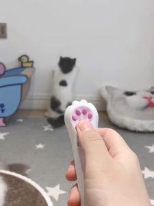 Cat Laser Toy Cat Teaser 6 Patterns Creative Projection LED Light Laser Rod Pet Stick Toy Supplies Mainan Laser Kucing
