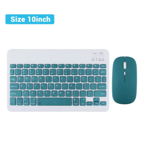 Hebrew Russian Korean Spanish Portable 10 inch Wireless Keyboard and Mouse set For iPad Samsung Huawei Tablet Laptop IOS Android