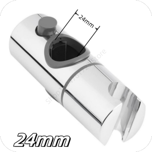 New Universal Bathroom Accessories 18~25mm Adjustable ABS Chrome Shower Slide Rail Bar Holder Adjustable Clamp Holder Bracket