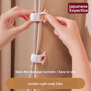 Light Blocking Curtain Clips Middle Gap Closure and Adjustment Magnetic Buckle