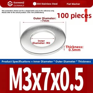 GUWANJI | 304 Stainless Steel Flat Washer