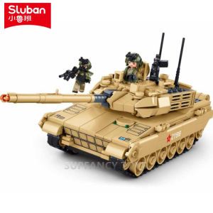 Sluban | 411PCS Army Model Bricks ZTQ-15S Light Main Battle Tank Military Building Blocks Sets Educational Toys for Children