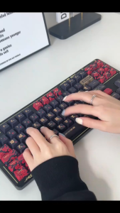 Lingbao K87 Pro (Ling Xiao Wu Kong) Three Mode Wireless RGB Mechanical Gaming Keyboard 48000mAh 87 Keys