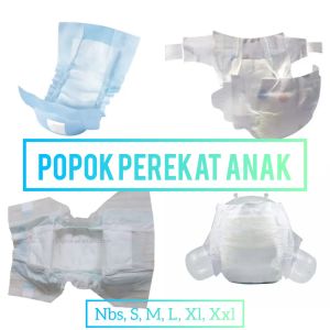 Popok Bayi Baru Lahir Nbs S M L Xl Xxl Perekat Ecer Isi 20