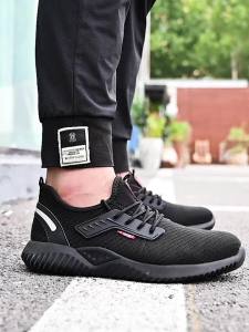 Safety Shoes Men With Steel Toe Cap Anti-smash Men Work Shoes Sneakers Light Puncture-Proof Indestructible Shoes Tactical Boots
