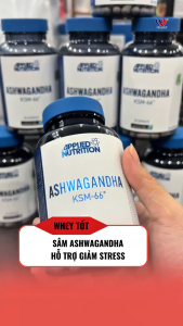 Applied Nutrition Ashwagandha ksm-66 300mg 60 viên được bộ Y Tế cấp phép