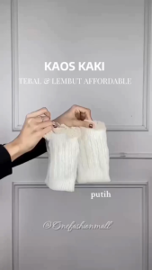 ONEFASHIONMALL Leg Warmer Pendek Boots Socks Kaos Kaki Rajut Tanpa Ujung Jari Penghangat Betis KK021