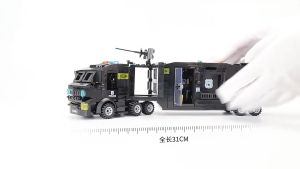 SWAT Truck Building Blocks Toys Cars with Police Minifigures Robot Toys for Kids Boys