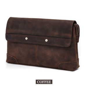 Luxury Cowhide Leather Mens Clutch iPad Mini 4 5 6 Iphone Clutches For Male Men Wallet Fashion Large Capacity Purse Gift