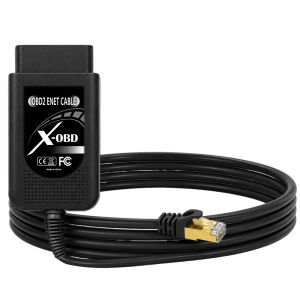 ENET OBD2 Adapter for BMW F G Series & Jaguar Land Rover–DOIP with BimmerCode E-SYS ISTA Bootmod3 – Gold Plated 2.2m Pure Copper