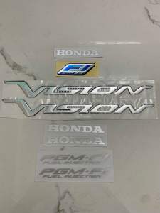 Trọn bộ tem honda vision 2014 hàng nhập Thái Lan chất lượng cao dành trang trí riêng cho dòng xe này tem gồm chữ nổi và tem dán màu sắc cực đẹp và bền giá bán cực tốt bán lẻ như bán sỉ